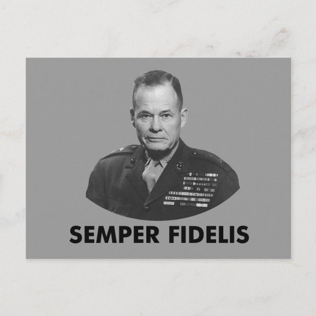 Cartão Postal Lewis "Chesty" Puller (Frente)