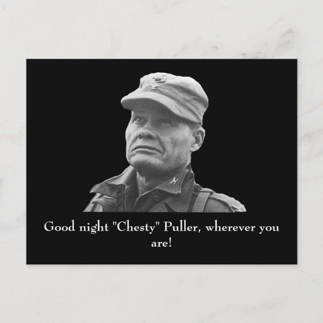 Cartão Postal Lewis "Chesty" Puller (Frente)