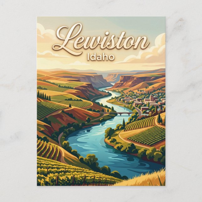 Cartão Postal Lewiston Idaho (Frente)