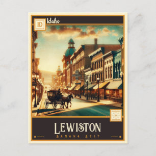 Cartão Postal Lewiston, Idaho Vintage