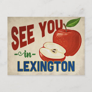 Cartão Postal Lexington Kentucky Apple - Viagens vintage