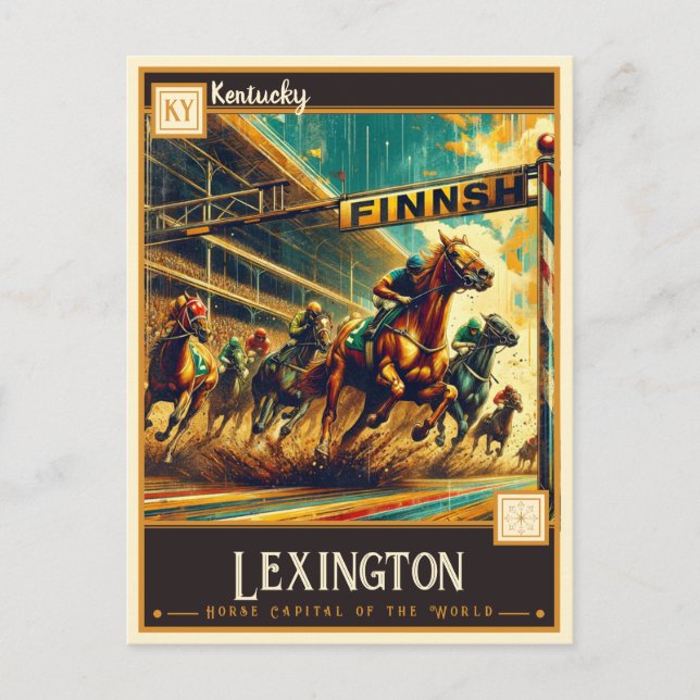 Cartão Postal Lexington, Kentucky | Vintage (Frente)