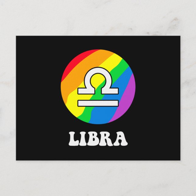 Cartão Postal Lgbt Libra (Frente)