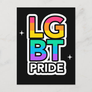 Cartão Postal LGBT+ORGULHO. Amor arco-íris