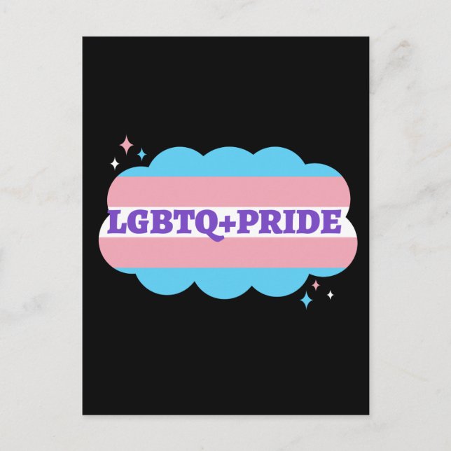 Cartão Postal LGBT+Orgulho. Gay- amor arco-íris. (Frente)