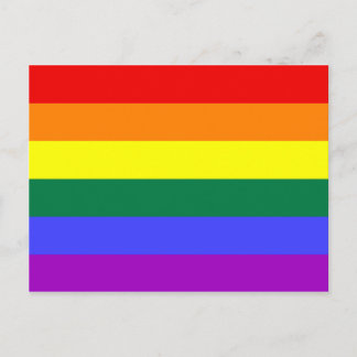 Cartão Postal LGBT Orgulho gay Rainbow