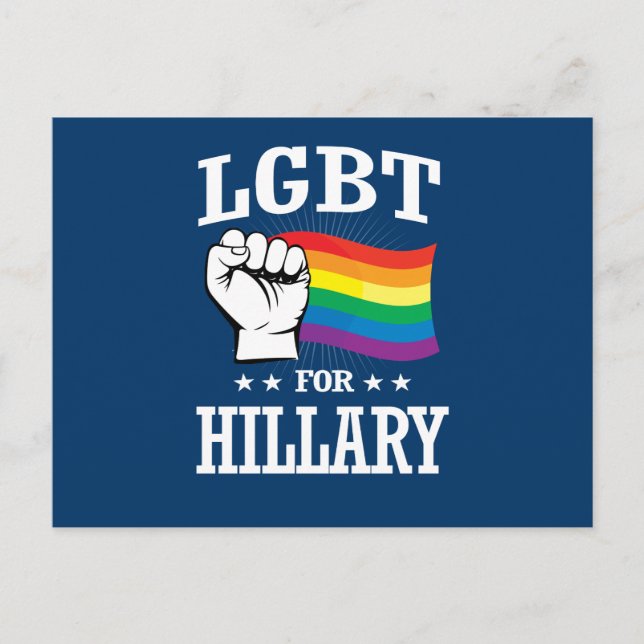 CARTÃO POSTAL LGBT POR HILLARY (Frente)