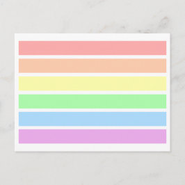 Cartão postal LGBT Soft Light Pastel Gay Pride Arc