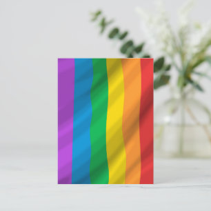 Cartão Postal LGBT Tinta a Óleo Arco-íris – Gay Co