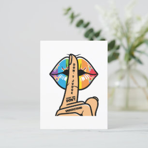 Cartão Postal LGBTQ - Não julgue o que não entende