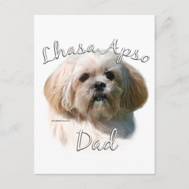 Cartão Postal Lhasa Apso Pai 2 (Frente)