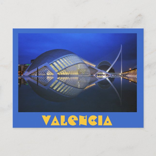 Cartão Postal L'Hemisfèric, Cidade de Artes e Ciências, Valencia (Frente)
