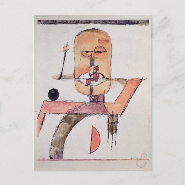 Cartão Postal L'Homme est la Bouche du Seigneur (Frente)