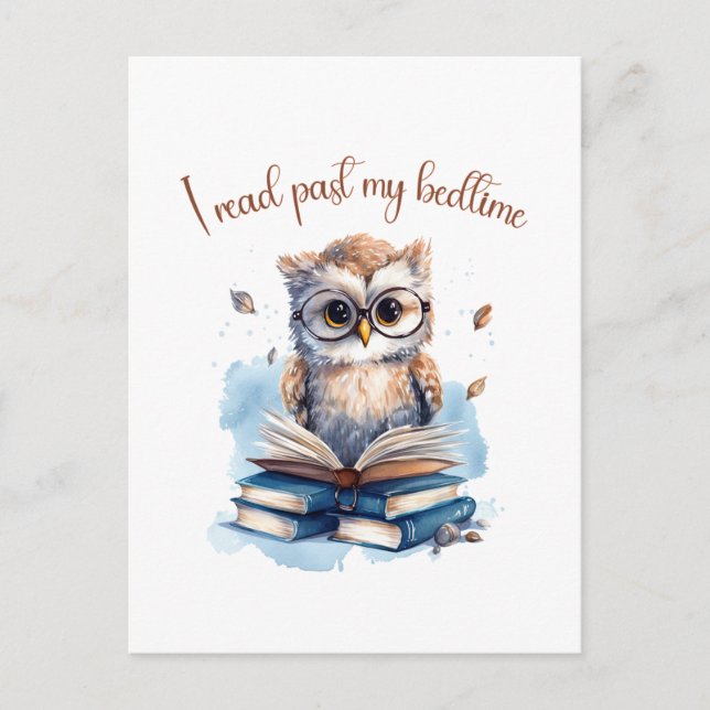 Cartão Postal Li depois da minha hora de dormir (Frente)