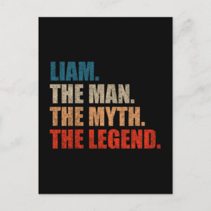 Cartão Postal Liam O Homem O Mito A Lenda