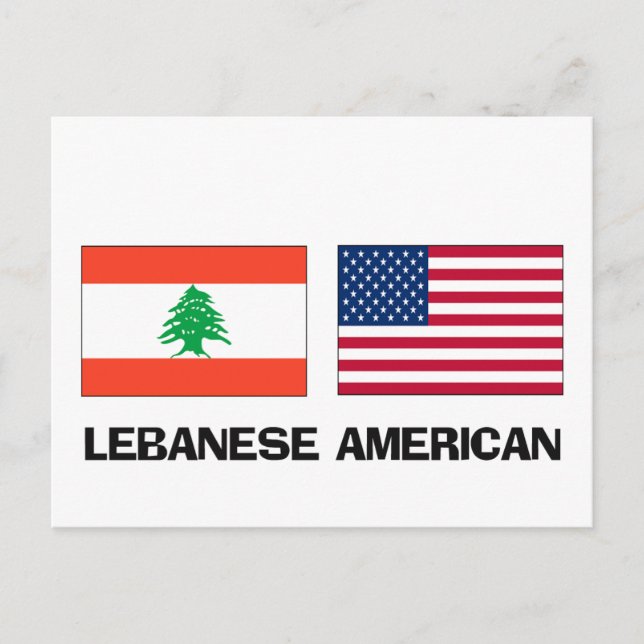 Cartão Postal libanês americano (Frente)