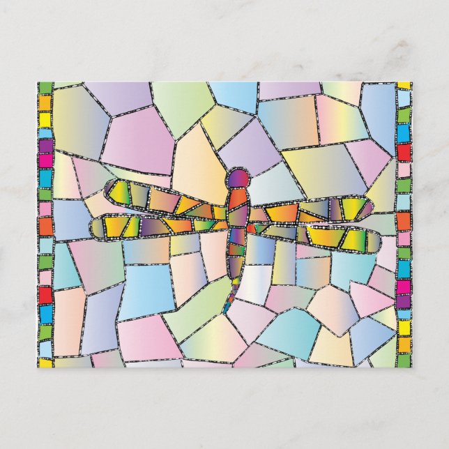 Cartão Postal libélula (Frente)