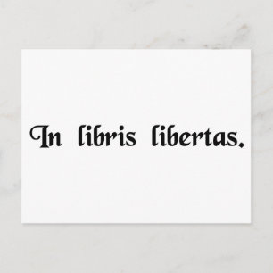 Cartão Postal Liberdade nos livros