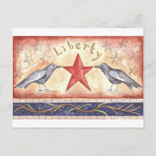 Cartão Postal Liberty Crows