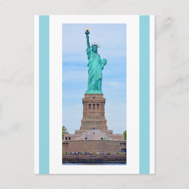 Cartão Postal Liberty Enlightening the World Lazarus Poem  (Frente)