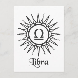 Cartão Postal Libra