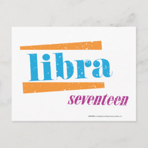 Cartão Postal Libra Aqua