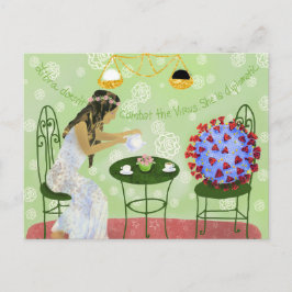 Cartão Postal Libra e o vírus Covid19