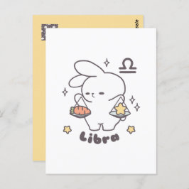 Cartão Postal Libra Loppi Tokki Coelho Série Zodiacal