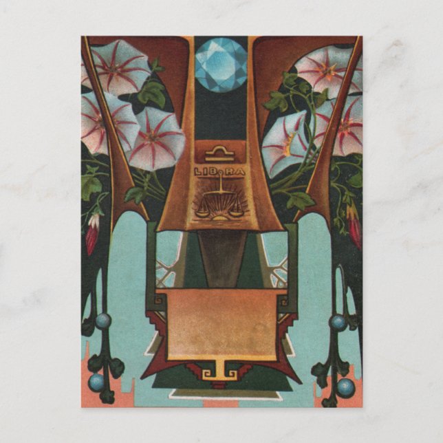 Cartão Postal Libra - Zodiac (Frente)