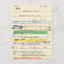 Cartão Postal Library Card 3503 Exploring the Moon