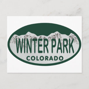Cartão Postal Licença de inverno Park oval