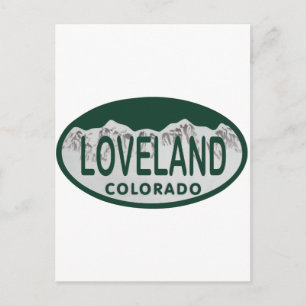 Cartão Postal Licença Loveland oval