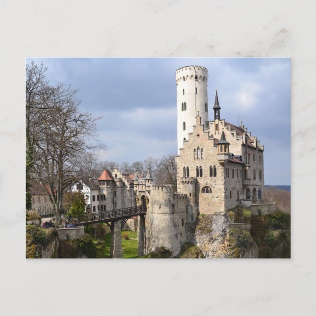 Cartão Postal Lichtenstein Castle Germany (Frente)