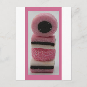 Cartão Postal licor rosa doce