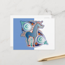 Cartão Postal Licorne celtique