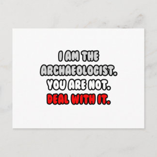Cartão Postal Lidar Com Isso... Arqueólogo Engraçado