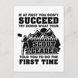 Cartão Postal Líder de escoteiro
