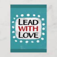 Cartão postal 'Liderar com Amor'