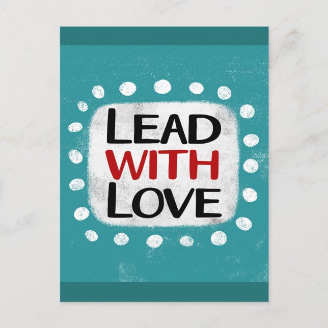 Cartão postal 'Liderar com Amor' (Frente)