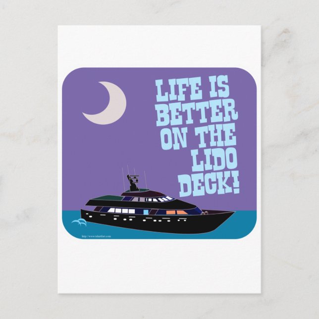 Cartão Postal Lido Deck (Frente)