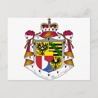 Cartão Postal Liechtenstein Casaco De Armas