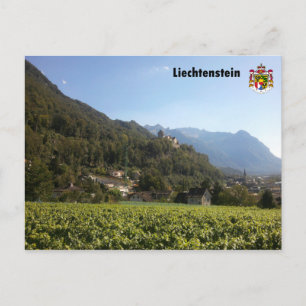 Cartão Postal Liechtenstein mit Wappen / Liechtenstein com Casac
