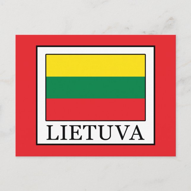 Cartão Postal Lietuva (Frente)