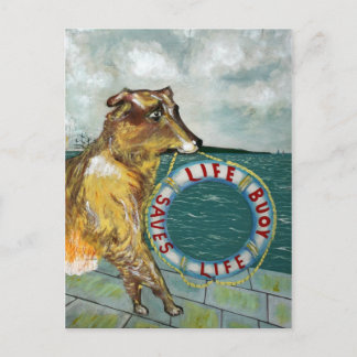 Cartão Postal Life Buoy soap vintage anunciando poster