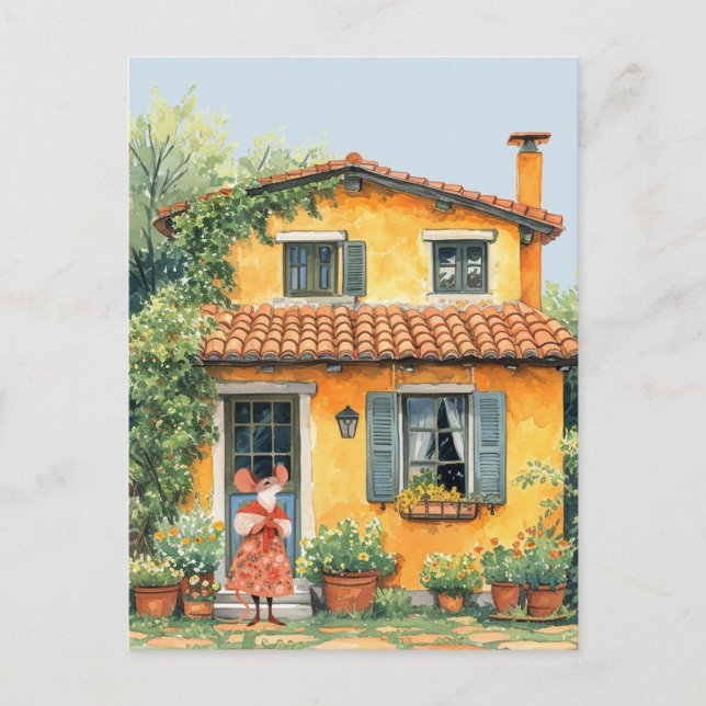 Cartão Postal Life in Mice Town Series - Férias de Verão (Frente)