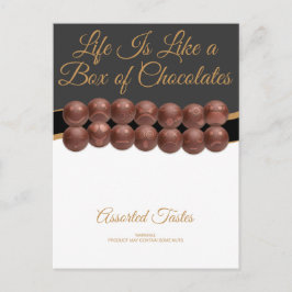 Cartão Postal Life Is Like a Box of Chocolates
