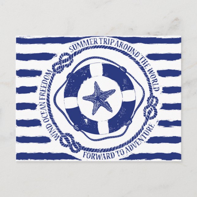 Cartão Postal Lifebuoé e Starfish (Frente)