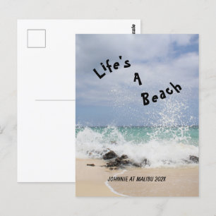 Cartão Postal Life's A Beach