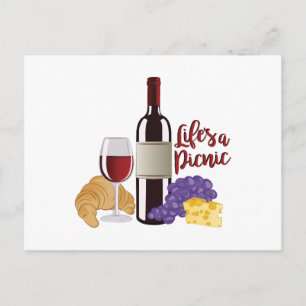 Cartão Postal Lifes um piquenique
