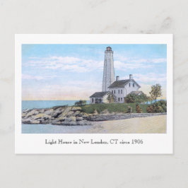 Cartão Postal Light House New London CT